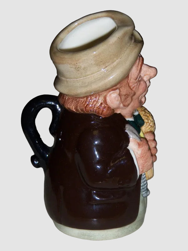 "Mr. Furrow The Farmer" Royal Doulton Character Toby Jug D6701 (4.25")