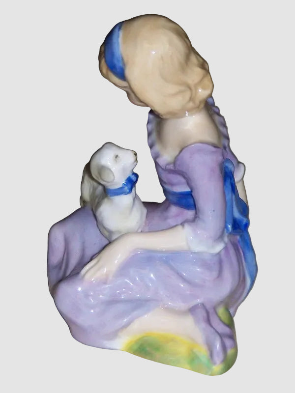 "Mary Had A Little Lamb" Royal Doulton Figurine HN2048 - (3.5")