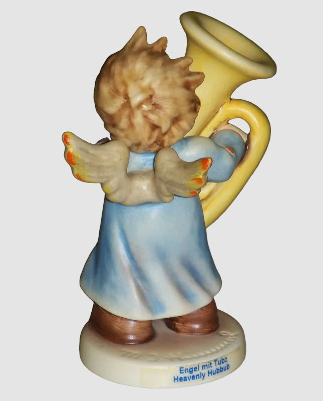 "Heavenly Hubbub" Goebel Hummel Figurine #2096/P - Angel With Tuba (4")