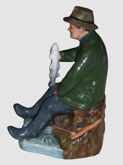 "Good Catch" Royal Doulton Figurine HN 2258 - Fisherman (7")