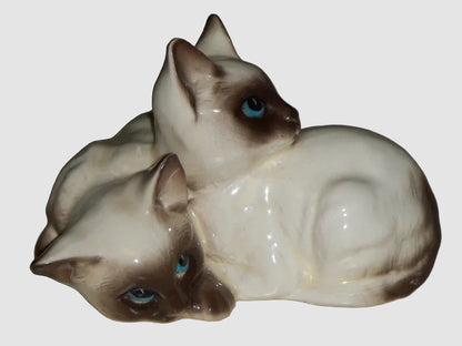 "Siamese Kittens" Royal Doulton Figurine #1296 - Miss Granoska (3")