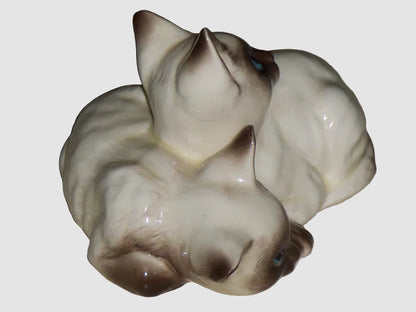 "Siamese Kittens" Royal Doulton Figurine #1296 - Miss Granoska (3")