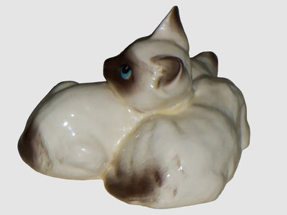 "Siamese Kittens" Royal Doulton Figurine #1296 - Miss Granoska (3")