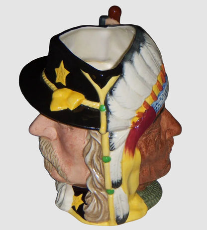 "The Battle Of Little Big Horn" Royal Doulton Character Toby Jug D6712 - Large (7")