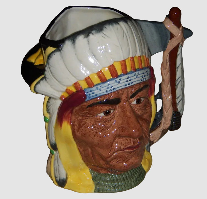 "The Battle Of Little Big Horn" Royal Doulton Character Toby Jug D6712 - Large (7")