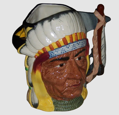 "The Battle Of Little Big Horn" Royal Doulton Character Toby Jug D6712 - Large (7")
