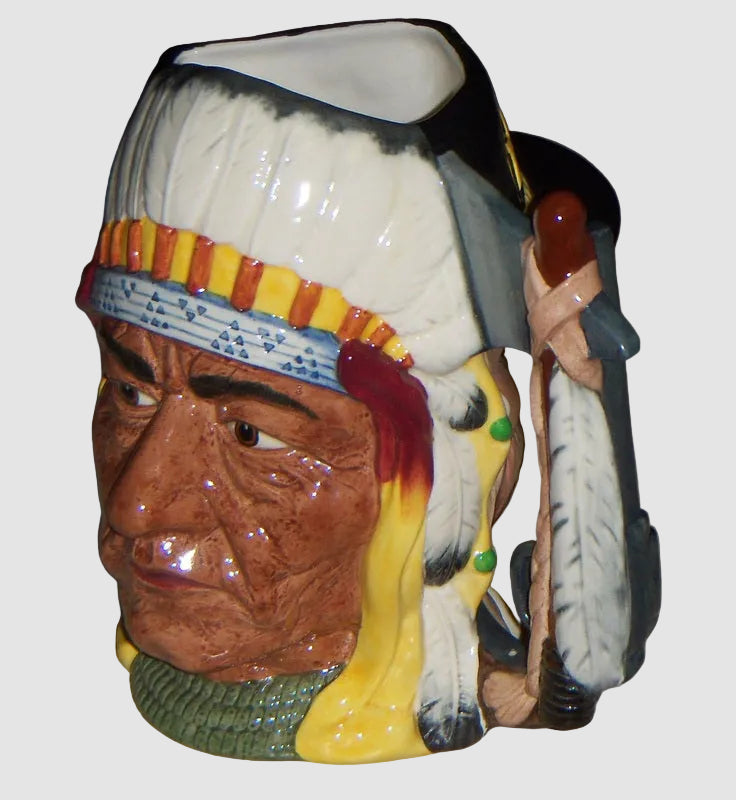 "The Battle Of Little Big Horn" Royal Doulton Character Toby Jug D6712 - Large (7")