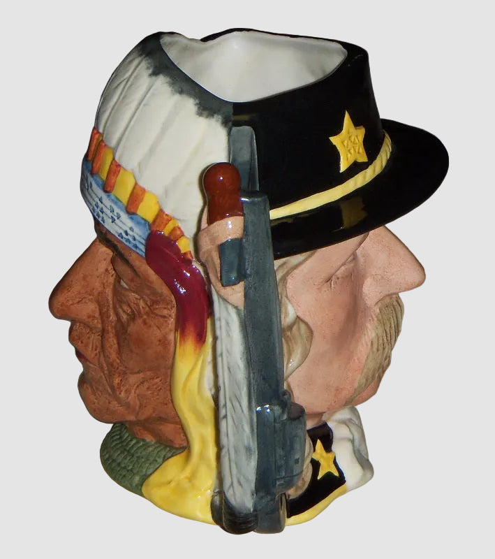 "The Battle Of Little Big Horn" Royal Doulton Character Toby Jug D6712 - Large (7")