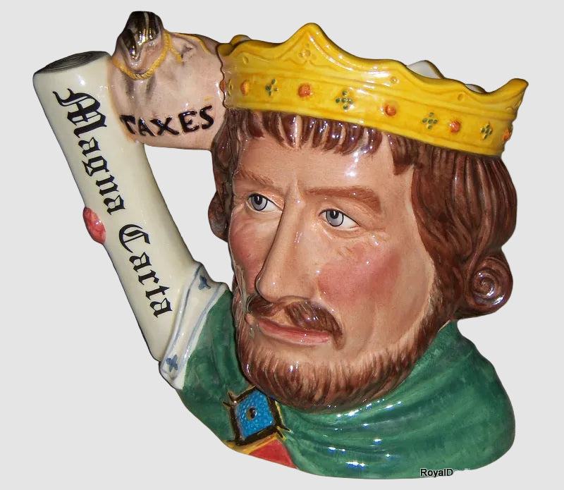 "King John" Royal Doulton Character Toby Jug D7125 - Large (7.25")