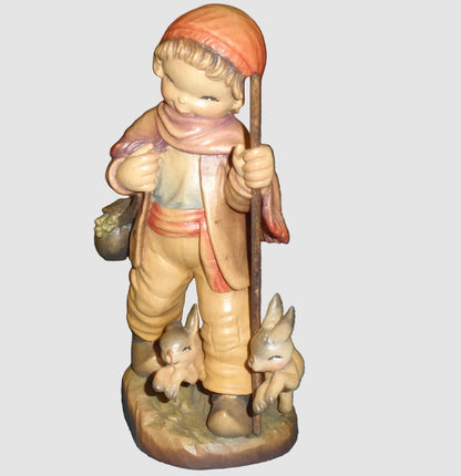 "Long Journey" ANRI Woodcarving Figurine #651-641 - Signed Ulrich Bernardi (6")