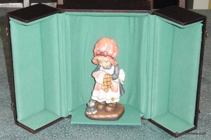 "Helping Mother" ARTIST PROOF Anri GOLD LEAF Sarah Kay Wood Figurine With Original Display Case!