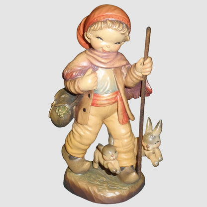 "Long Journey" ANRI Woodcarving Figurine #651-641 - Signed Ulrich Bernardi (6")