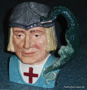 "St. George And The Dragon" Royal Doulton LARGE Character Jug D6618