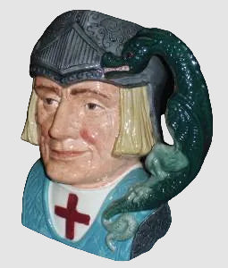"St. George And The Dragon" Royal Doulton LARGE Character Jug D6618