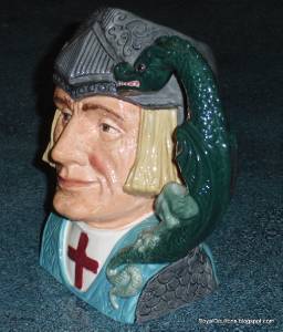"St. George And The Dragon" Royal Doulton LARGE Character Jug D6618