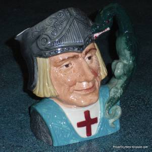 "St. George And The Dragon" Royal Doulton LARGE Character Jug D6618