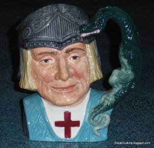 "St. George And The Dragon" Royal Doulton LARGE Character Jug D6618