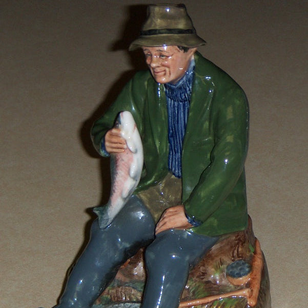 "Good Catch" Royal Doulton Figurine HN 2258 - Fisherman (7")