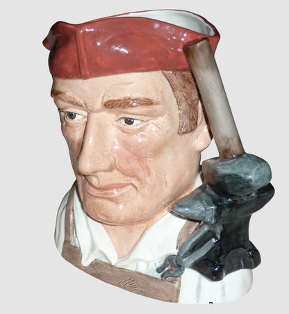"Blacksmith" Royal Doulton Character Toby Jug D6571 - Williamsburg (7.5")