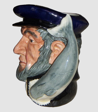 "Captain Ahab" Royal Doulton Character Toby Jug D6500 - Large (7")