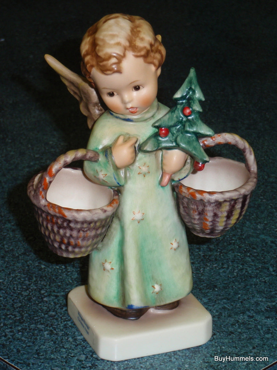 "Christmas Angel" Goebel Hummel Figurine #301 - Angel With Two Baskets And Christmas Tree!