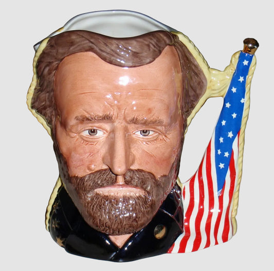 Royal Doulton The Civil War Character Jug D6698 Ulysses S Grant Robert E Lee Antagonists Collection Limited Edition Vintage England Porcelain