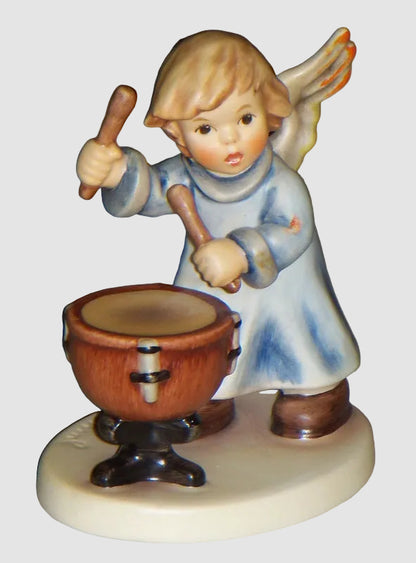 Goebel Hummel Divine Drummer Angel Figurine 2096 M Drums Music TMK 8 Vintage