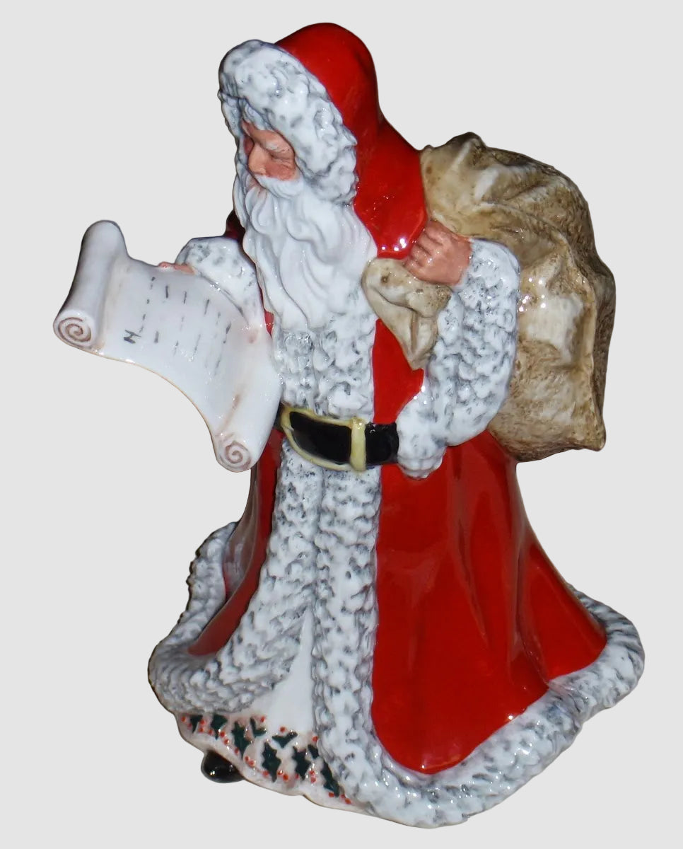 Royal Doulton Father Christmas Figurine HN3399 Santa Claus Toys Robert Tabbenor Vintage England