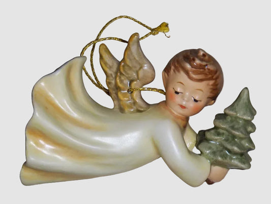 Goebel Hummel Flying High Ornament 452 Christbaumengel Gerhard Skrobek First Edition Angel Christmas Tree Vintage Germany Porcelain