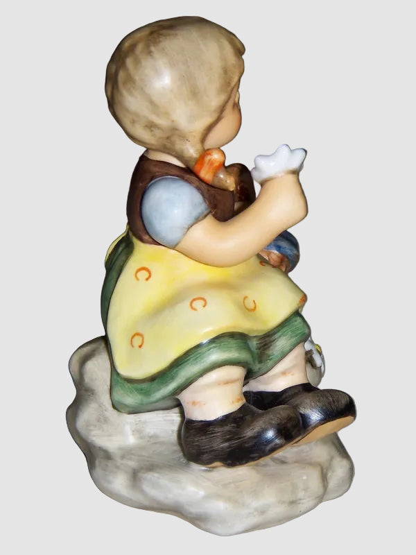 "Gretl" Goebel Hummel Figurine #2247 - Girl Seated on Rock (4")