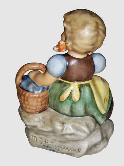 "Gretl" Goebel Hummel Figurine #2247 - Girl Seated on Rock (4")
