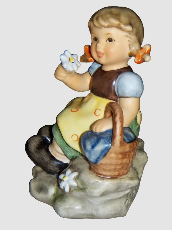 "Gretl" Goebel Hummel Figurine #2247 - Girl Seated on Rock (4")