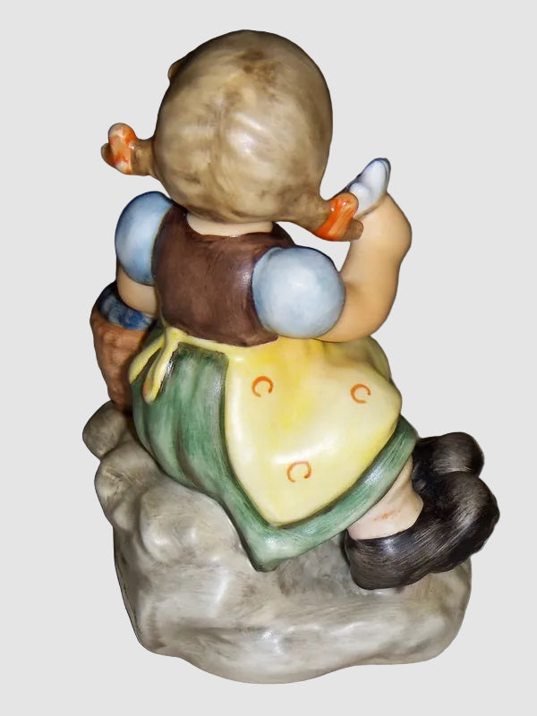 "Gretl" Goebel Hummel Figurine #2247 - Girl Seated on Rock (4")