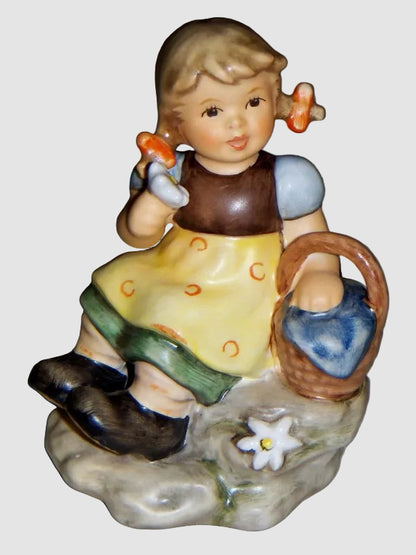 "Gretl" Goebel Hummel Figurine #2247 - Girl Seated on Rock (4")