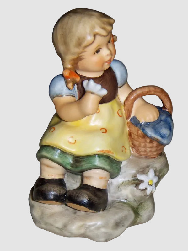"Gretl" Goebel Hummel Figurine #2247 - Girl Seated on Rock (4")