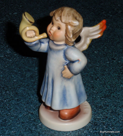 "Heavenly Horn Player" Goebel Hummel Angel Figurine #2096/J - TMK8 - First Issue Millennium