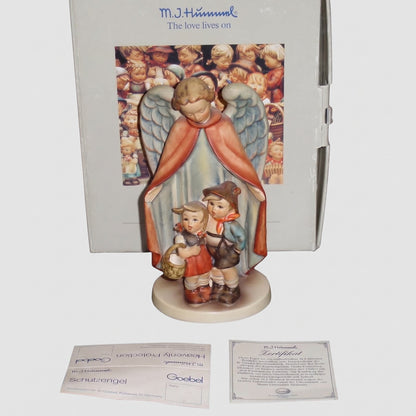 Goebel Hummel Heavenly Protection Figurine 88 I TMK5 Schutzengel Angel Children Original Box Vintage Germany Porcelain