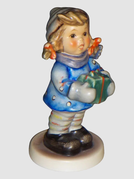 Goebel Hummel Christmas Time Figurine 2106 Weihnachtszeit Helmut Fischer Girl Gift Exclusive Edition Vintage Germany Porcelain