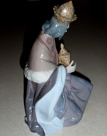 "King Gaspar" Lladro Nacimiento Nativity Figurine #1424 (9.5")