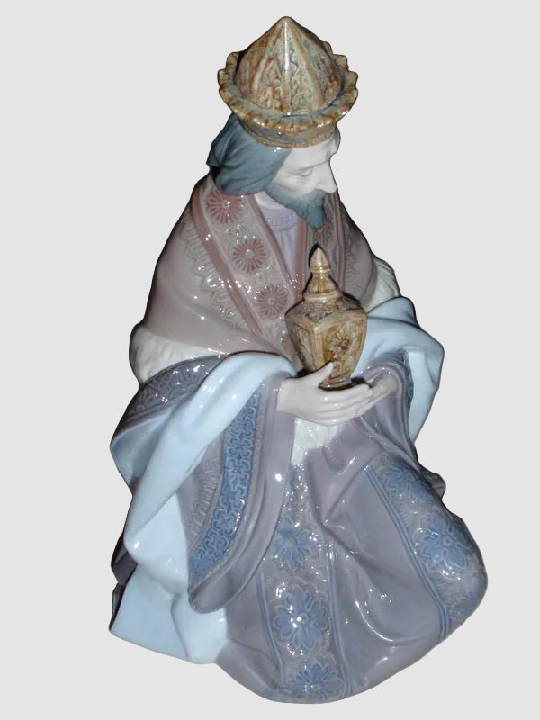 "King Gaspar" Lladro Nacimiento Nativity Figurine #1424 (9.5")