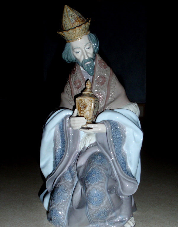 "King Gaspar" Lladro Nacimiento Nativity Figurine #1424 (9.5")