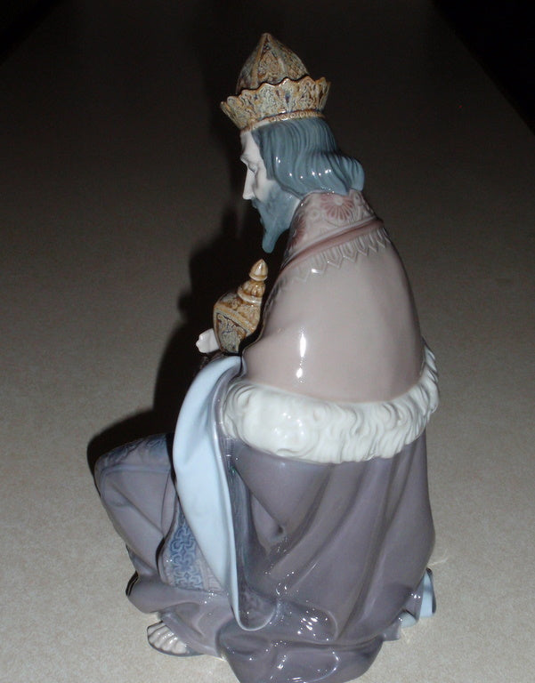 "King Gaspar" Lladro Nacimiento Nativity Figurine #1424 (9.5")