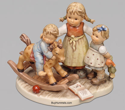 "Learning To Share" Goebel Hummel Figurine #2250 - Moments In Time Collection
