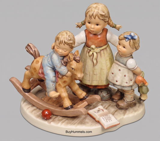 "Learning To Share" Goebel Hummel Figurine #2250 - Moments In Time Collection