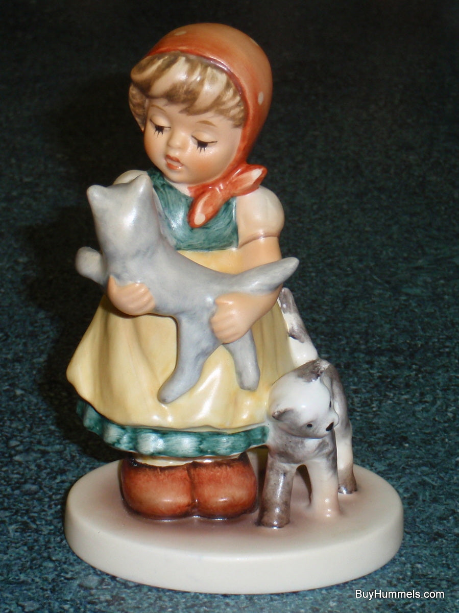 Goebel Hummel Figurine "Tender Love" #2007 Girl With Cats - RARE GIFT!