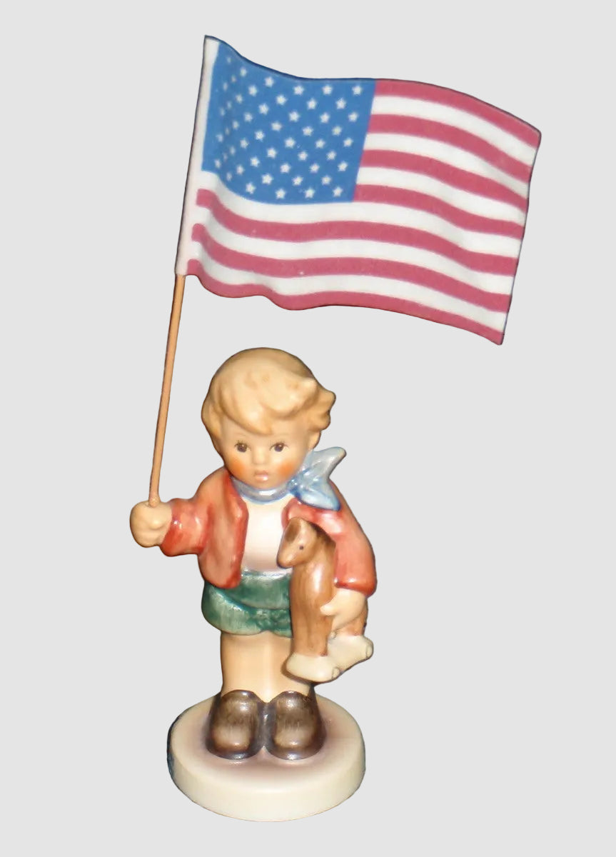 "Little Flag Bearer" Goebel Hummel Figurine #239/E - American Flag