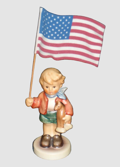 "Little Flag Bearer" Goebel Hummel Figurine #239/E - American Flag