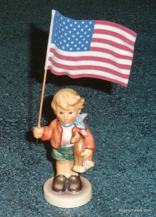 "Little Flag Bearer" Goebel Hummel Figurine #239/E - American Flag