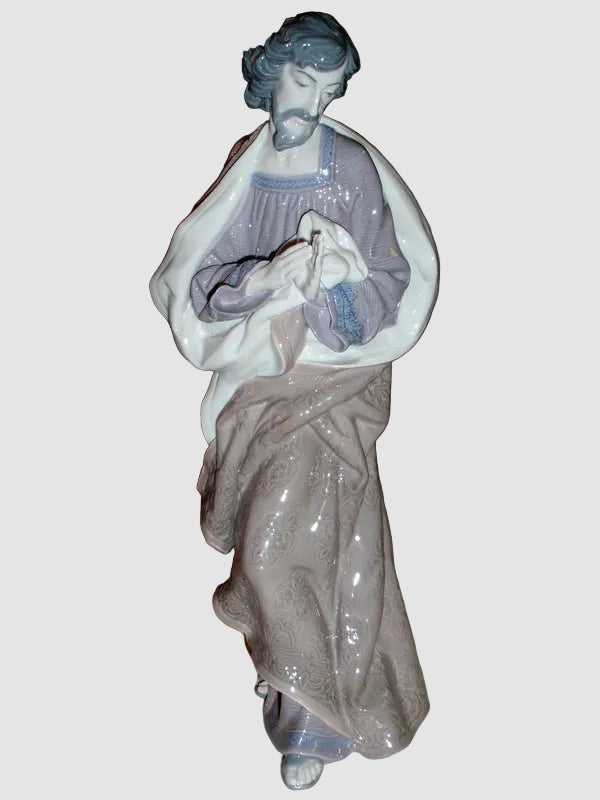 "Saint Joseph" Lladró Nativity Figurine #01386 - Salvador Furió (14")