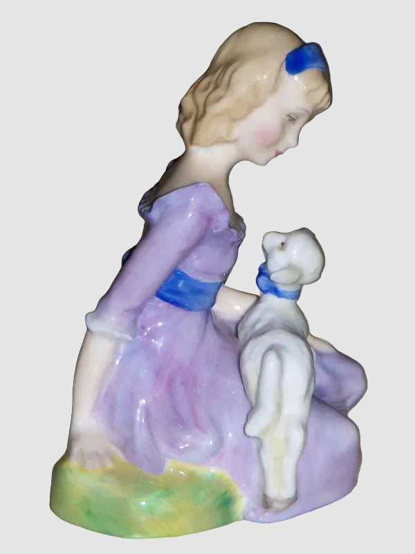"Mary Had A Little Lamb" Royal Doulton Figurine HN2048 - (3.5")